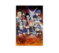 LNSXYSCQ Fairy Tail - Poster sur toile de dessin animé classique - Décoration murale pour chambre à coucher - 20 x 30 cm - Style sans cadre