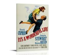 LNSXYSCQ Poster sur toile « It's A Wonderful Life Classic And Wonderful » de films et séries télévisées - Art mural décoratif pour chambre à coucher - 40 x 60 cm - Style cadre