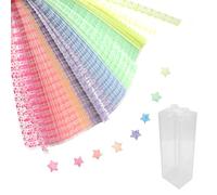 LNSYSNS 420 Pièces Papier Origami avec Motifs Origami Enfant, avec Boîte de Rangement pour le Bricolage et la Décoration Intérieure Feuille Origami