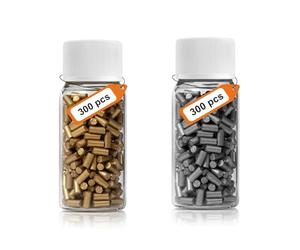 LNSYSNS 600 Pièces Pierre a Briquet avec Flacon de Rangement, 2,2 x 5 mm Pierre à Briquet Recharge Compatible avec Zippo et Clipper Briquets, Convient à la Plupart des Briquets du Marché