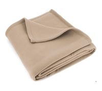 LNT -Couverture Polaire pour Lit et Canapé, 220X240 cm - 100% Polyester traité Non feu - Couverture Ultra Chaude Sable