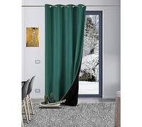 LNT France - 1 Rideau Occultant Thermique Isolant - Anti Froid - Anti Chaud - GALEO - 140 x 260 cm - Œillets (Canard), A-GAL0000
