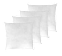 LNT France - Coussins de Garnissage, Ultra Gonflant, Coussin Canapé, Coussin à Recouvrir, Rembourrage Coussins Blanc. (45x45 cm (Lot de 4))