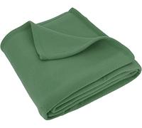 LNT France Couverture Polaire Ultra Chaude et Douce, 180 x 220 cm, 100% Polyester Traité Non-feu - Pour Lit et Canapé (Amande)