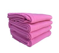 LNT France - Couverture Polaire 220 x 240 cm (Rose),100% Polyester - traité Non-feu - Couverture Ultra Chaude, Ultra Douce pour Lit et Canapé