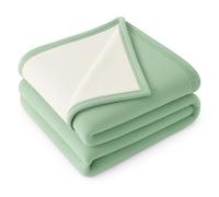 LNT France Couverture Polaire luxe, 180 x 220 cm, 100% Polyester 450 g/m2 traité Non-feu - Couverture double couleur, Ultra Chaude,