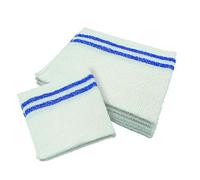 LNT France - Lot 5 Serpillières Bouclées Blanches 50x60 cm - Chiffon de Nettoyage Ultra-Absorbant - Lavable, Durable, Idéal Sols, Lot de 5 Carrelage, Maison, Usage Professionnel et Domestique