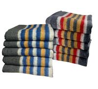 LNT France - Lot de 10 Couvertures Epaisses de Protections de Meubles pour Déménagement, Transport et Stockage-150x200 cm - 410 gr/m²- couverture 100% Textile Recyclé. (5 bleues + 5 rouges)