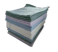 LNT France - Lot de 20 Serpillères Couleurs absorbantes Coton/Viscose 50 x 60 - fabriquées en France - Lavable et résistente - très absorbante