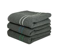 LNT France -Lot de 3 Couvertures De Yoga 70% Coton - bleu, blanc, vert - 150x200 - Résistance & Durable - Couverture Médiation,