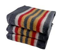 LNT France - Lot de 3 Couvertures Epaisses de Protections de Meubles pour Déménagement, Transport et Stockage-150x200 cm - 410 gr/m²- couverture 100% Textile Recyclé. (3 Rouges)