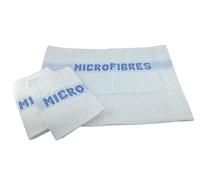LNT France - Lot de 3 Serpillières Microfibres 45x50 cm - Naturellement Dégraissantes et Ultra Absorbantes - Multi-Usage, Résistantes et sans Peluches - Fabriquées en France & Breveté