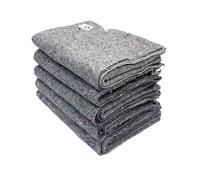 LNT France - Lot de 5 Couvertures Gardes Meubles pour Déménagement - Protection Meubles- Transport et Stockage - 150 x 200 cm - 330 g/m2 Couverture 100% Textile Recyclé, Français (5)