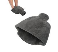 LNT Les nouveaux textiles - Chauffe Pied, 2L Bouillottes Peluche non électrique, 39x34cm Chaufferette Pieds Reutilisable Lavable et Amovible,Chausson chauffant Pour Les Pieds, Convient aux Femme Homme