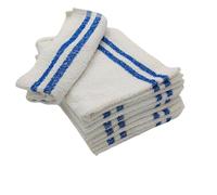 LNT Les nouveaux textiles - Lot 10 Serpillières Bou s Blanche 50x60 cm - Chiffon de Nettoyage Ultra-Absorbant - Lavable, Durable, Idéal Sols, Carrelage, Maison, Usage Professionnel et Domestique