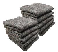 LNT Les Nouveaux Textiles - Lot de 10 Couvertures Garde Meuble, Protection Déménagement en Fibres Recy s, 150 x 200 cm, 300 gr/m²