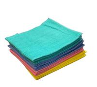 LNT Les nouveaux textiles - Lot de 10 Serpillères Couleurs absorbantes 100% Viscose 50 x 60 - fabriquées en France - Lavable et résistente - très absorbante - pour Tous Types de Sol