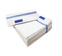 LNT Les nouveaux textiles - Lot de 10 Serpillères Gaufrées Auto-Fixantes 50 x 50 cm - Grand Pouvoir Absorbant - Idéal pour Tout Type de Sol - Fabriqué en France