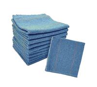 LNT Les nouveaux textiles - Lot de 10 Serpillères L'original Blue G - 50 x 100 cm, Toile de Jean recyclé. Multi usages, Nettoyage de Tous Les sols. Tres résistantes. Fabriquées en France.