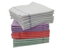 LNT Les nouveaux textiles - Lot de 20 Serpillères Couleurs absorbantes Coton/Viscose 50 x 60 - fabriquées en France - Lavable et résistente - très absorbante