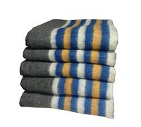 LNT Les nouveaux textiles - Lot de 5 Couvertures Epaisses de Protections de Meubles pour Déménagement, Transport et Stockage-150x200 cm - 410 gr/m²- couverture 100% Textile Recyclé. (5 Bleues)