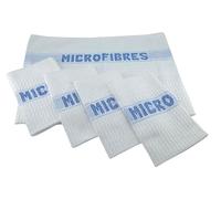 LNT Les nouveaux textiles - Lot de 5 Serpillières Microfibres 45x50 cm - Naturellement Dégraissantes et Ultra Absorbantes - Multi-Usage, Résistantes et sans Peluches - Fabriquées en France & Breveté