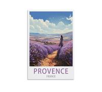 LNUYITR Posters sur toile vintage Provence France - Décoration murale moderne pour chambre à coucher - 20 x 30 cm