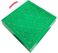 LNW Plaques De Calage Coussinets de stabilisateur stabilisateurs, avec poignée en corde, polyéthylène carré vert pour Riggers