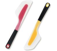 Lnwwrv 2 pcs Spatule en Silicone pour Omelette - Spatule Pliable pour Omelette et crêpe & racloir à pigments