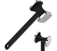 Lnwwrv Outil Attendrisseur de Viande en Acier Inoxydable, Maillet à Viande de Qualité Supérieure avec Poignée Antidérapante, pour marteler Le Steak, Le Poulet, Le Porc