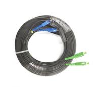 LNWZVMZFV Câble de dérivation à fibre optique extérieur, FTTH, 3 fils, 2 conducteurs, cordons de raccordement avec connecteurs LC, SC, FC, ST, 200 m(2SC UPC-2SC APC)