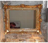 Lnxp Miroir Mural Cadre Doré 56 x 46 cm - Style Baroque Renaissance Antique Rétro Opulent Magnifique Nostalgie