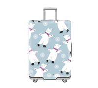 LNXSESN Housse Protection Valise Animaux Flocons De Neige Housse De Valise Lavable Elastique Anti-Rayures Protege Valise De Voyage Soute Réutilisable avec Zippé Résistant pour 22-25 Pouces