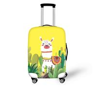 LNXSESN Housse Protection Valise Animaux Jaunes Mignons Housse de Valise Lavable Elastique Anti-Rayures Protege Valise Réutilisable avec Zippé Résistant Housses de Valises pour 22-25 Pouces
