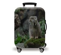 LNXSESN Housse Protection Valise Animaux Verts Tropicaux Housse de Valise Lavable Elastique Anti-Rayures Protege Valise Réutilisable avec Zippé Résistant Housses de Valises pour 26-28 Pouces