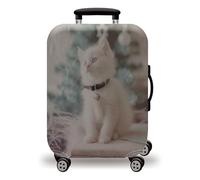 LNXSESN Housse Protection Valise Beige Vert Animal Housse de Valise Lavable Elastique Anti-Rayures Protege Valise Réutilisable avec Zippé Résistant Housses de Valises pour 26-28 Pouces