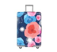 LNXSESN Housse Protection Valise Blanc Bleu Ciel Housse De Valise Lavable Elastique Anti-Rayures Protege Valise De Voyage Soute Réutilisable avec Zippé Résistant pour 29-32 Pouces