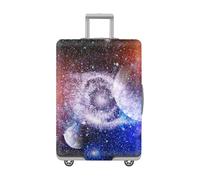 LNXSESN Housse Protection Valise Bleu Royal Orange Housse De Valise Lavable Elastique Anti-Rayures Protege Valise De Voyage Soute Réutilisable avec Zippé Résistant pour 19-21 Pouces