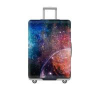 LNXSESN Housse Protection Valise Étoiles Bleues Violettes Housse De Valise Lavable Elastique Anti-Rayures Protege Valise De Voyage Soute Réutilisable avec Zippé Résistant pour 26-28 Pouces