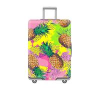 LNXSESN Housse Protection Valise Graffiti Jaune Vert Housse De Valise Lavable Elastique Anti-Rayures Protege Valise De Voyage Soute Réutilisable avec Zippé Résistant pour 19-21 Pouces