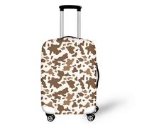 LNXSESN Housse Protection Valise Graffiti Marron Beige Housse de Valise Lavable Elastique Anti-Rayures Protege Valise Réutilisable avec Zippé Résistant Housses de Valises pour 19-21 Pouces
