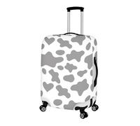 LNXSESN Housse Protection Valise Gris Clair Blanc Housse de Valise Lavable Elastique Anti-Rayures Protege Valise Réutilisable avec Zippé Résistant Housses de Valises pour 26-28 Pouces