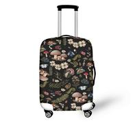 LNXSESN Housse Protection Valise Insecte De Champignon Noir Housse de Valise Lavable Elastique Anti-Rayures Protege Valise Réutilisable avec Zippé Résistant Housses de Valises pour 29-32 Pouces