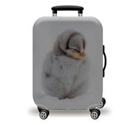 LNXSESN Housse Protection Valise Jaune Gris Clair Housse de Valise Lavable Elastique Anti-Rayures Protege Valise Réutilisable avec Zippé Résistant Housses de Valises pour 29-32 Pouces