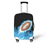 LNXSESN Housse Protection Valise Marron Bleu Noir Housse de Valise Lavable Elastique Anti-Rayures Protege Valise Réutilisable avec Zippé Résistant Housses de Valises pour 29-32 Pouces