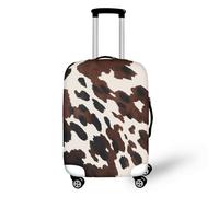 LNXSESN Housse Protection Valise Marron Noir Beige Housse de Valise Lavable Elastique Anti-Rayures Protege Valise Réutilisable avec Zippé Résistant Housses de Valises pour 29-32 Pouces