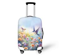 LNXSESN Housse Protection Valise Orange Violet Animal Housse de Valise Lavable Elastique Anti-Rayures Protege Valise Réutilisable avec Zippé Résistant Housses de Valises pour 29-32 Pouces