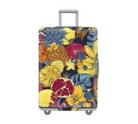 LNXSESN Housse Protection Valise Papillon Jaune Animal Housse De Valise Lavable Elastique Anti-Rayures Protege Valise De Voyage Soute Réutilisable avec Zippé Résistant pour 22-25 Pouces
