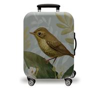 LNXSESN Housse Protection Valise Retro Animal Marron Housse de Valise Lavable Elastique Anti-Rayures Protege Valise Réutilisable avec Zippé Résistant Housses de Valises pour 22-25 Pouces
