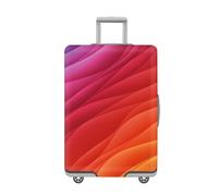 LNXSESN Housse Protection Valise Rouge Orange Violet Housse De Valise Lavable Elastique Anti-Rayures Protege Valise De Voyage Soute Réutilisable avec Zippé Résistant pour 19-21 Pouces